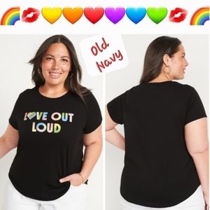 👀50% OFF🌈👕❤️NWT‼️Old Navy "Love Out Loud" Women's Graphic Tee